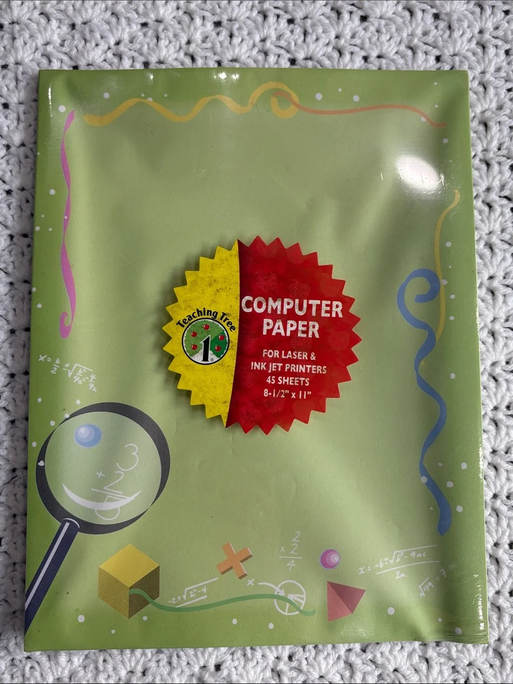 New Sealed Celebrate & Pattern Colorful Decorative teacher Computer Paper Pack !